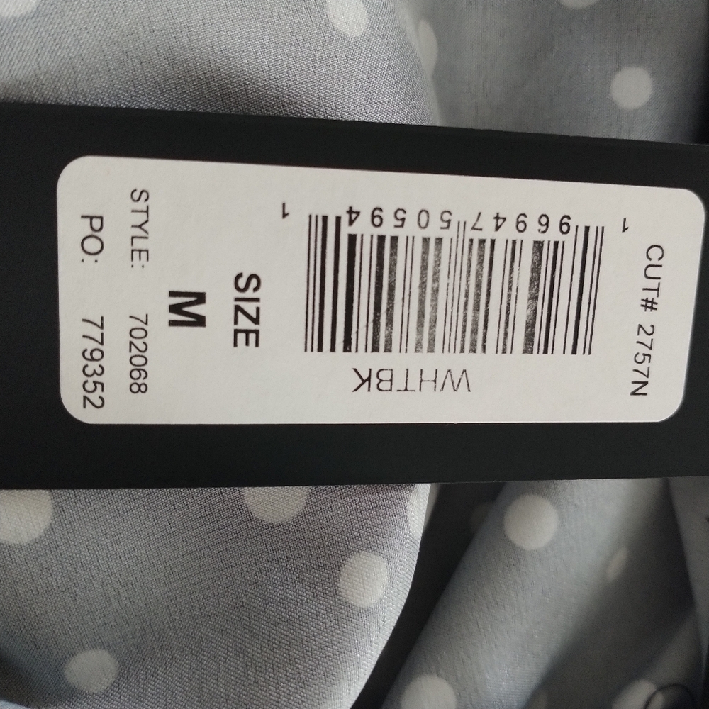 Bebe Satin Midi Silhouette Black & White Polka Dot Dress M - Picture 9 of 11